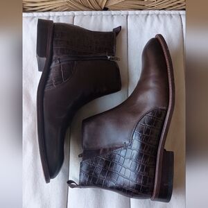 Flag LTD.Men's Brown Leather Ankle Boots